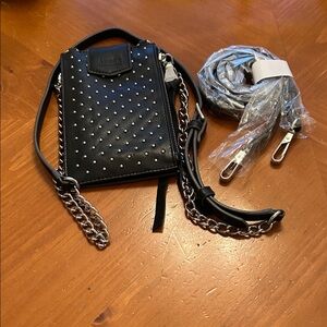 Studded Black Crossbody Bag